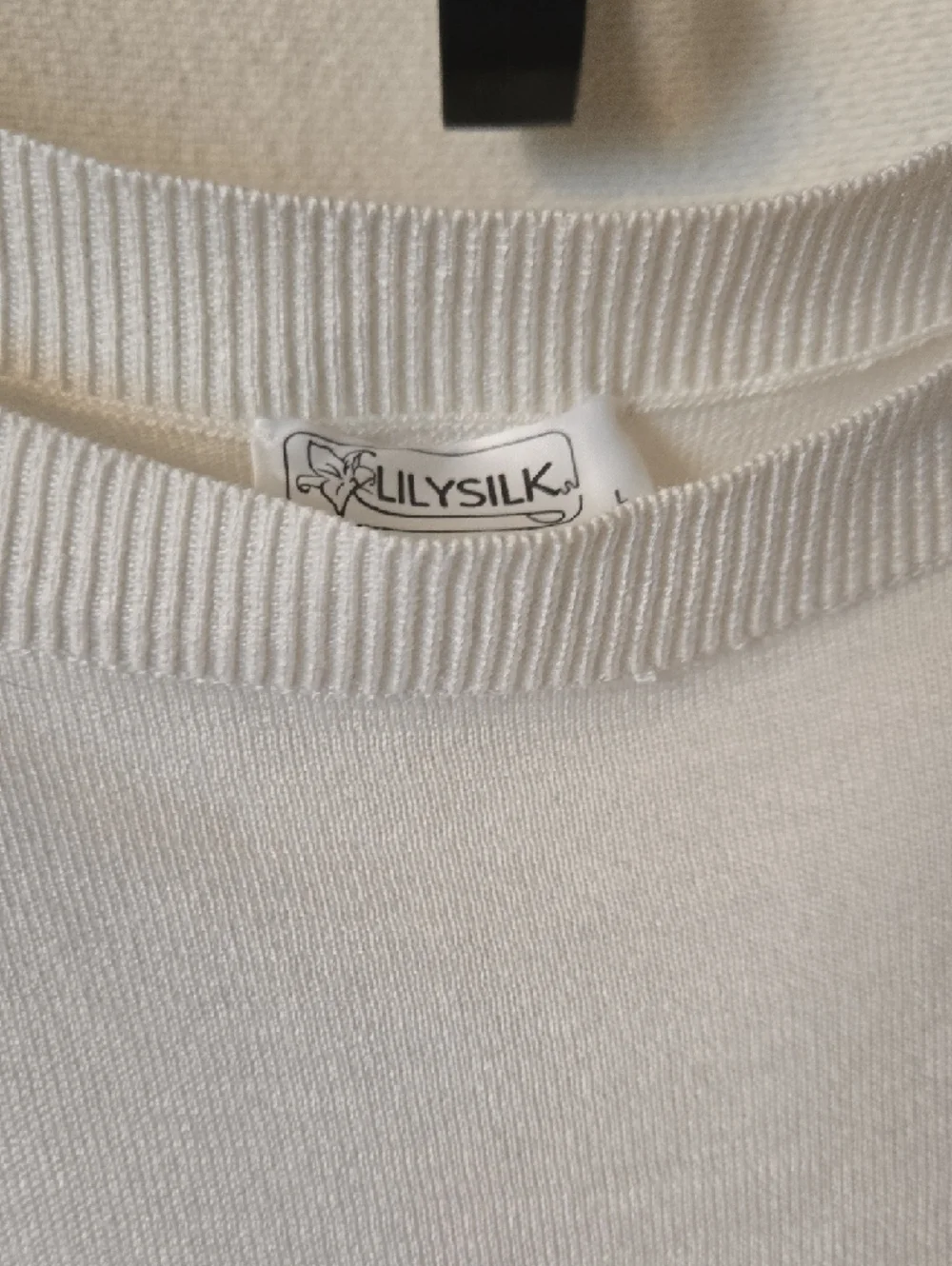 LILYSILK 100% Silk Blouse Cream Lightweight Minimalist Luxury Top - Picture 3 of 5